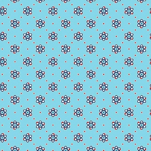 Patrick Lose~Rollicking Robots~Atomic~Turquoise~Cotton Fabric by the Yard or Select Length 10036-60