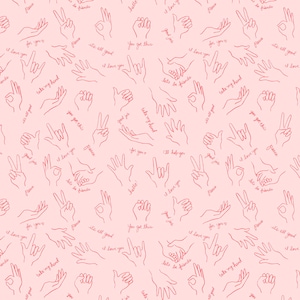 Michael Miller~Wonderful World~Helping Hands~Blossom~Cotton Fabric by the Yard or Select Length DH9373-BLOS