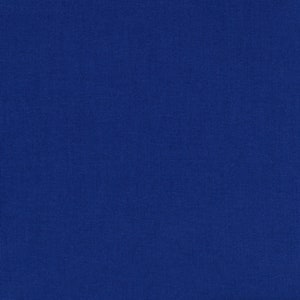 Robert Kaufman~Kona~Solid~Deep Blue~Cotton Fabric by the Yard or Select Length KONA-DPBLU