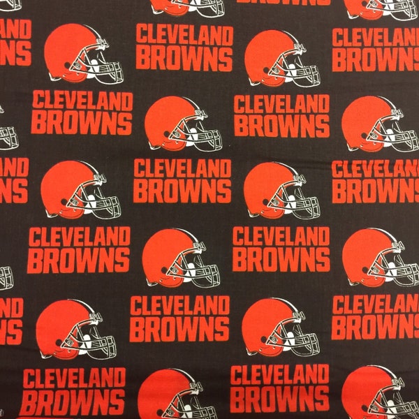 Fabric Traditions~NFL Cotton~Cleveland Browns~Cotton Fabric by the Yard or Select Length 6735-D