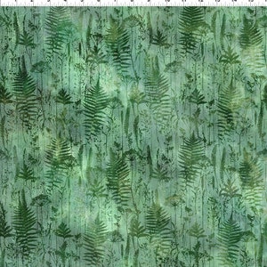 EOB~In The Beginning~Haven~Ferns~Digital Print~Green~Cotton Fabric by the Yard or Select Length 7HVN-1