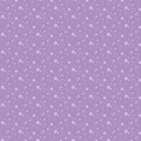 Riley Blake~Mer-Mazing~Bubbles~Lilac~Cotton Fabric by the Yard or Select Length C14194-LILAC