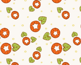 EOB~Windham~Forest Spirit~Morning Glory~Persimmon~Cotton Fabric by the Yard or Select Length 51115-1