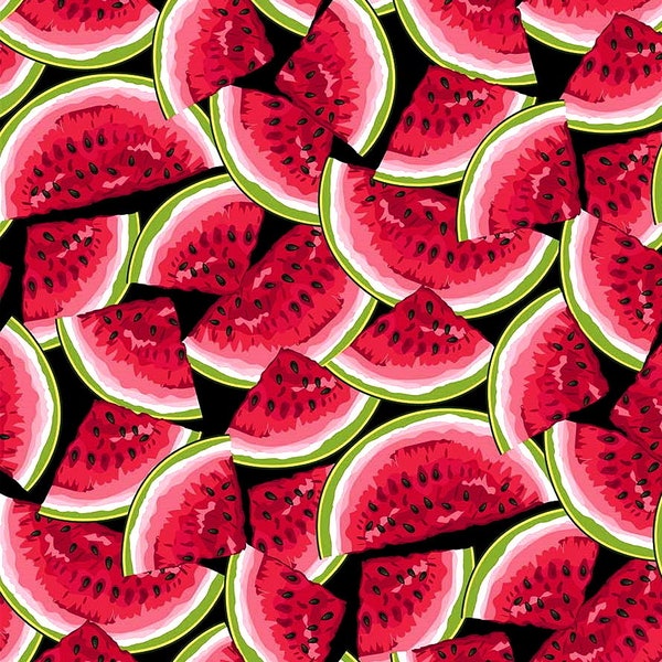 EOB~Northcott~Smokin Hot~Watermelons~Red~Cotton Fabric by the Yard or Select Length 24804-24