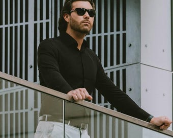 Weißes Slim Fit-Hemd für Herren - Formelle und Freizeitkleidung, Premium-Baumwolle