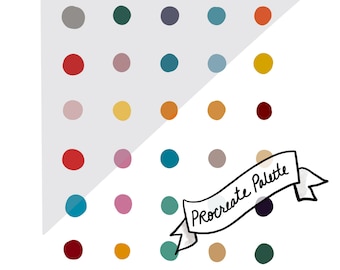 Procreate: Wes Anderson Color Palette // Instant Download // Swatches