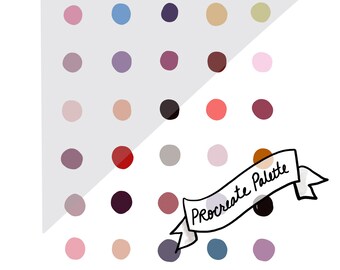 Procreate: The Grand Budapest Hotel (Wes Anderson) Color Palette // Instant Download // Swatches