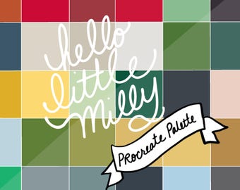 Procreate: Cezanne Color Palette // Instant Download // Swatches