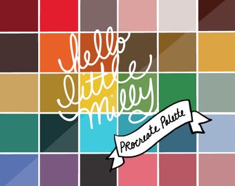 Procreate: Yayoi Kusama Color Palette // Instant Download // Swatches