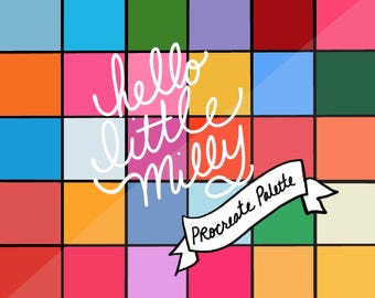 Procreate: Warhol Flowers Color Palette // Instant Download // Swatches