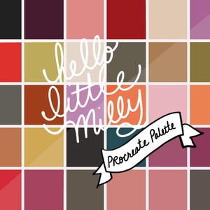 Procreate: Palette di colori Lee Krasner // Download immediato // Campioni