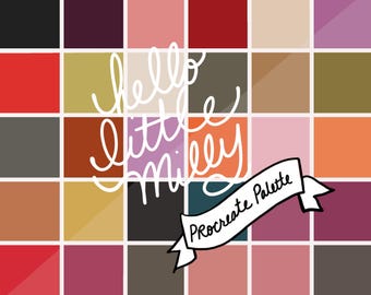 Procreate: Lee Krasner Color Palette // Instant Download // Swatches