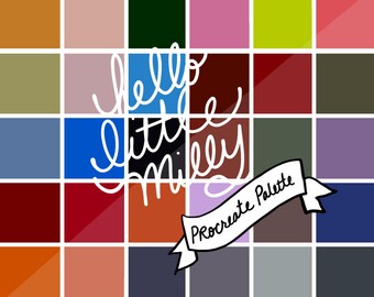 Procreate: Tim Burton Color Palette // Instant Download // Swatches