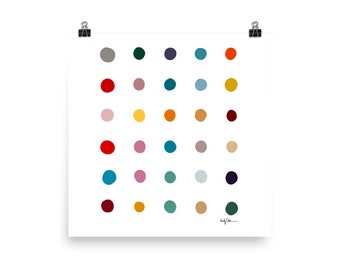 Palette Print: Wes Anderson // Giclee Print Edition // Color // Artwork // Decor // Artist Inspired