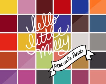 Procreate: Elaine de Kooning Color Palette // Instant Download // Swatches