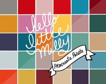 Procreate: Wes Anderson Color Palette // Instant Download // Swatches