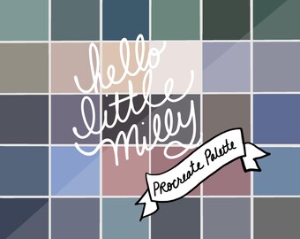 Procreate: Monet Color Palette // Instant Download // Swatches