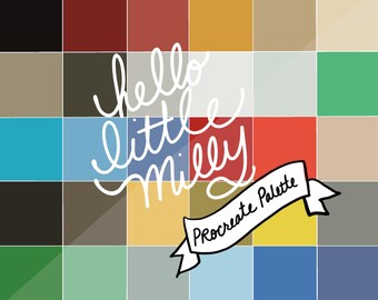 Procreate: Joan Miró Color Palette // Instant Download // Swatches