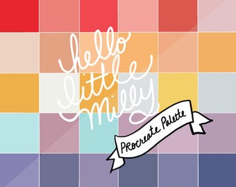 Procreate: LA Summer Color Palette // Instant Download // Swatches
