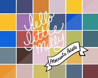 Procreate: Joan Mitchell Color Palette // Instant Download // Swatches