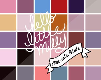 Procreate: The Grand Budapest Hotel (Wes Anderson) Color Palette // Instant Download // Swatches
