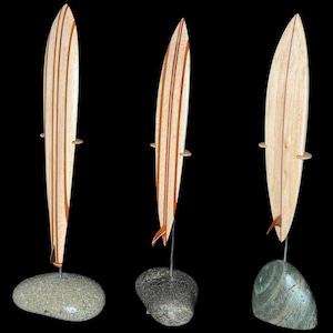 Scale Model Replicas of Wooden Surfboards
