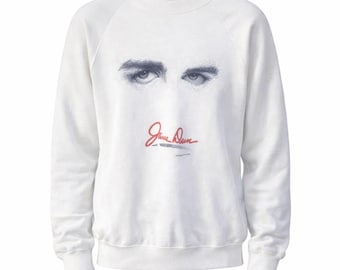 vintage James Dean Fairmont Historical Museum sweat-shirt ras du cou blanc fabriqué aux États-Unis