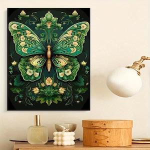 Paint by Numbers for Adults, Butterfly Paint by Number Kits on Canvas DIY Painting for Beginners Art by Numbers for Gifts Home Wall Decor