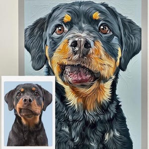 Custom Dog Paint By Numbers from Your Photo, Personalized Pet Portrait Kit, Hand-Painted Memorial Gift for Dog Lovers, DIY Canvas Wall Art