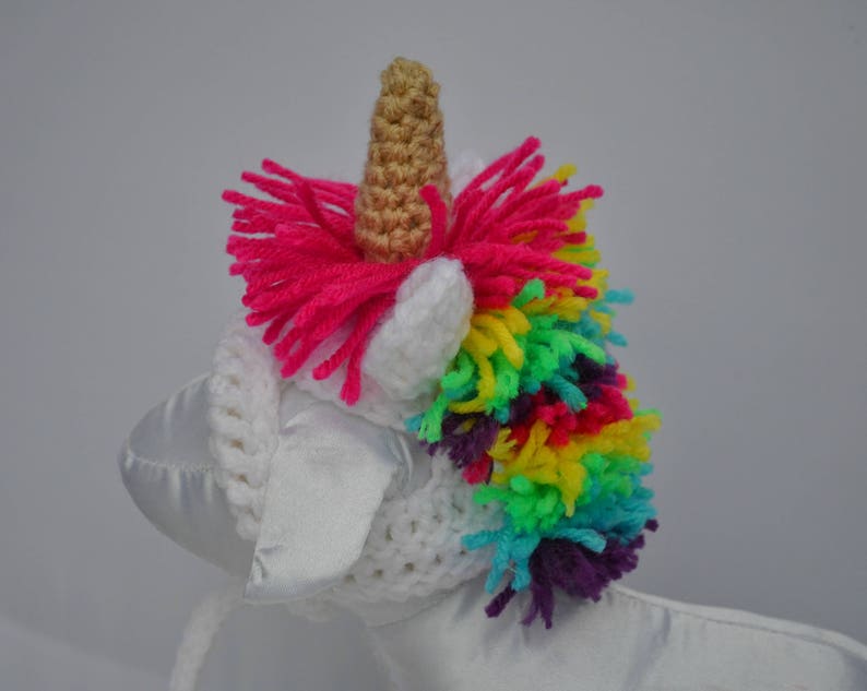 Dog Halloween Costume Cat Unicorn Hat Rainbow Pet Costume Large Dog Costume Dog Unicorn Hat Unicorn Crochet Cat Costume