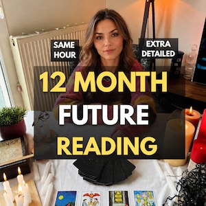 Lectura de Tarot del Futuro a 12 Meses - Entrega en la misma hora - Extra Detallada