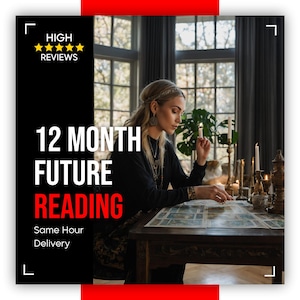 12 Month Tarot Reading, Year Ahead Reading, 12 Month Future Predictions, Honest Psychic Reading, Future Tarot Reading, Love Tarot Reading