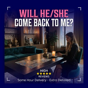 彼/彼女は私の元に戻ってきますか？ - 即時間タロット占い、彼/彼女は戻ってきますか？ - 愛とツインフレーム、愛のタロット占い、サイキック愛占い、元彼