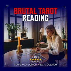 SAME HOUR Detailed Brutal Reading for Love Career And Future, Brutally Honest Tarot Reading, No Sugar Coating Tarot, Psychic Reading, PDF