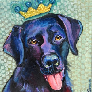 Black Labrador Retriever Print by Gena Semenov - FREE SHIPPING USA