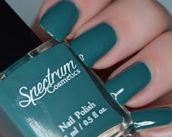 NIGHT OWL Dark Teal Green  Nail Polish