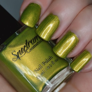 HEX Lime Green Metallic Duochrome Nail Polish image 1