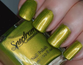 HEX Lime Green Metallic Duochrome Nail Polish