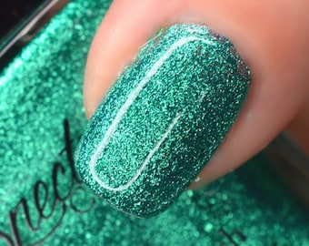 GROTTO Teal Blue Green Metallic Nail Polish