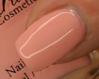 TEA ROSE  Pastel Coral Pink Creme Spring Nail Polish