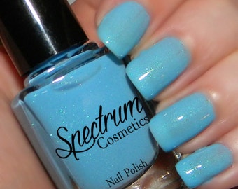 PUDDLE JUMPING Pastel Blue Spring  Nail Polish