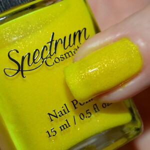 SUNSHINE Is For FLOWERS Bright Yellow Nail Polish with Gold Flake Shimmer, Hot Ghoul Summer Collection