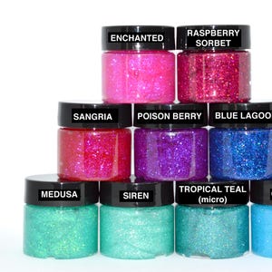 BODY GLITTER GEL for Face, Body, and Hair Over 45 Shades