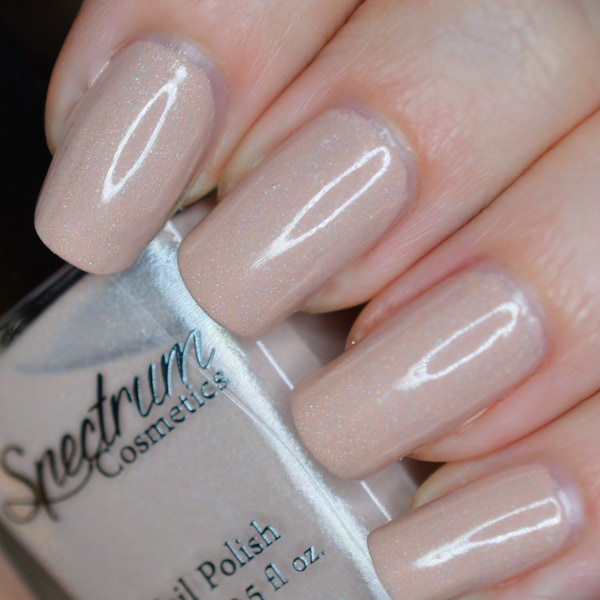 IN THE FLESH Light Nude Holographic Nail Polish
