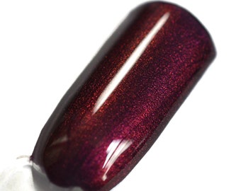 ZINNIA  Shimmery Dark Magenta  Fall Nail Polish