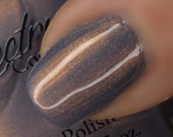 NORDIC AURORA Dusty Purple Nail Polish with Iridescent Rose Shimmer Holiday Nordic Collection