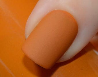 LAST RITES Matte Orange Ochre Nail Polish