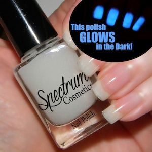 Blue Glow in the Dark Nail Polish BLUE MOON image 1