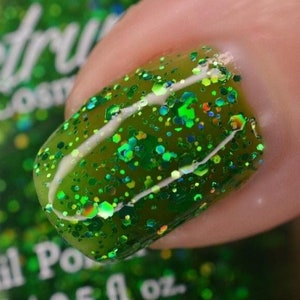 GRINCHMAS Green Holo Glitter Nail Polish