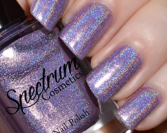 SEA WITCH Linear Holographic Purple Nail Polish